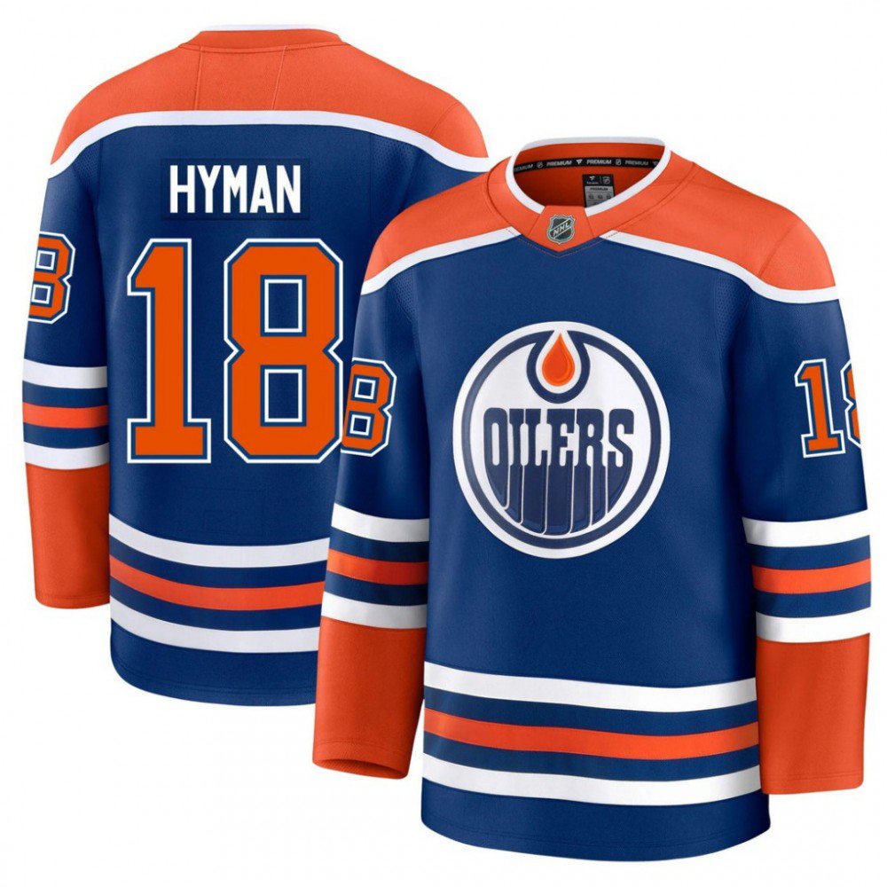 Zach Hyman Edmonton Oilers Home Premium Player Jersey-Pro Kit Vault | Brand New 26/27 Sports Jerseys